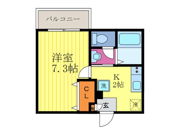 メゾンアイビス衣笠の物件間取画像